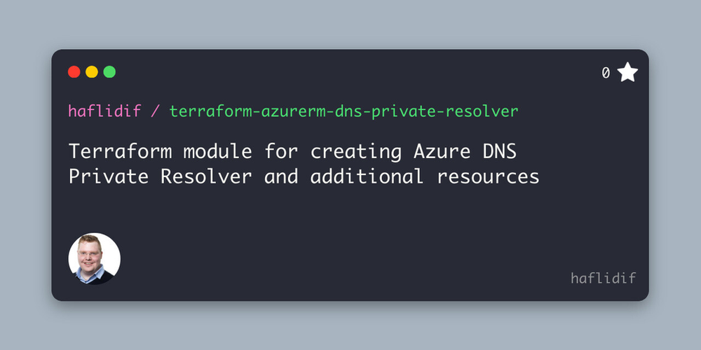 Azure DNS Private Resolver Module